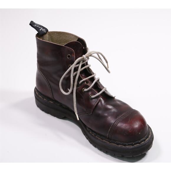 Gripfast Made in England Burgundy Boots Steel Toe Mens Eu 45 - US 12 - Picture 7 of 11